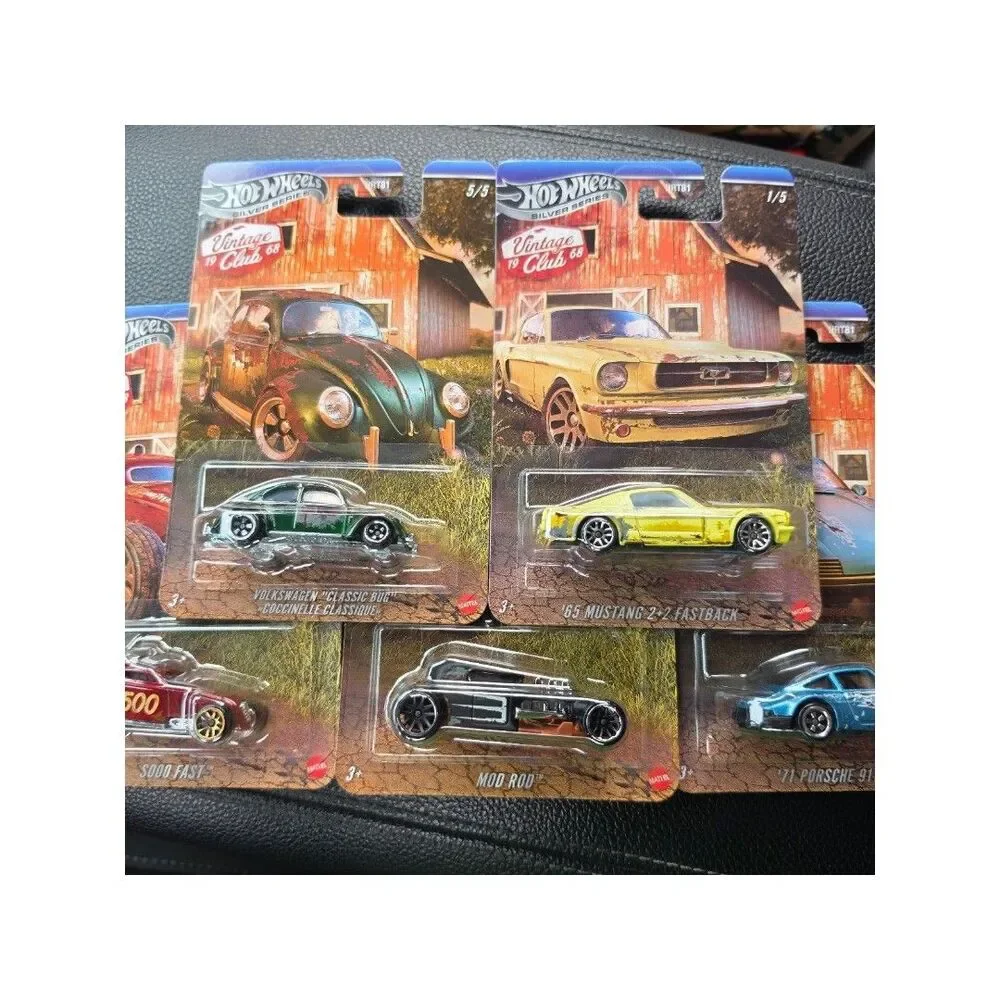 Hot Wheels Vintage 68 Club Silver Series Complete Set of 5 New
